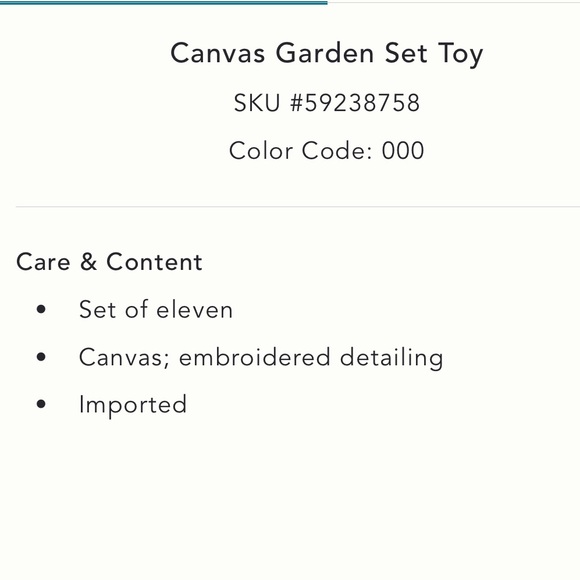 CANVAS GARDEN SET TOY - Picture 3 of 4